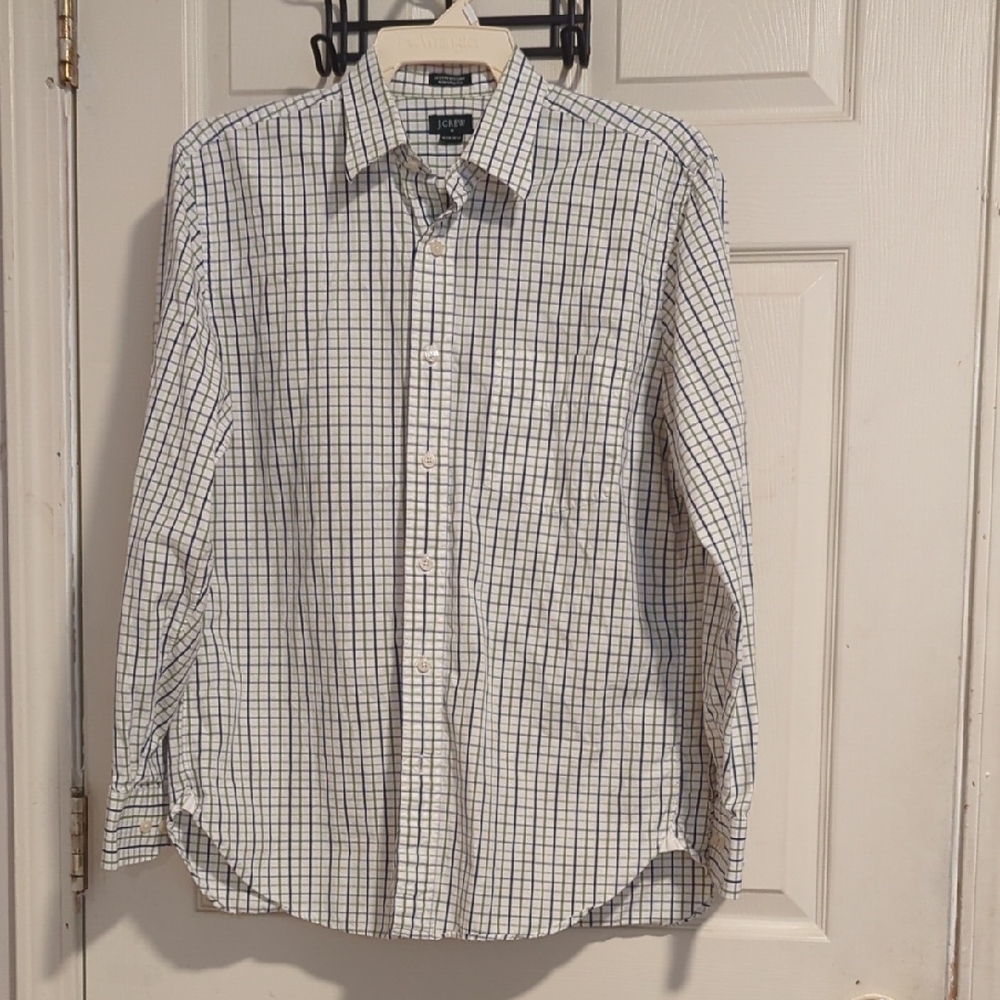 J. Crew Black and White Casual Button Down Shirt